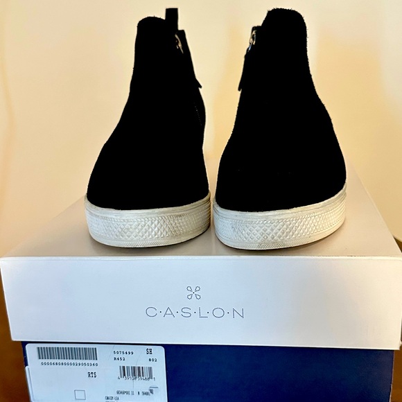 Caslon Black Aidy water resistant wedge sneakers with box. - Picture 1 of 6